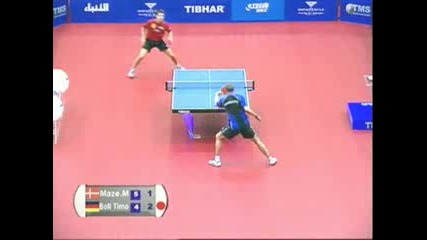 Timo Boll vs Michael Maze 2009