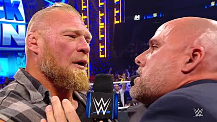 Adam Pearce suffers an F5 after indefinitely suspending Brock Lesnar: SmackDown, Oct. 22, 2021