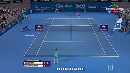 Daniela Hantuchova vs Kim Clijsters Brisbane 2012 Highlights