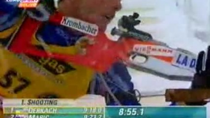 Биатлон Хохфилцен 2001 Sprint Men