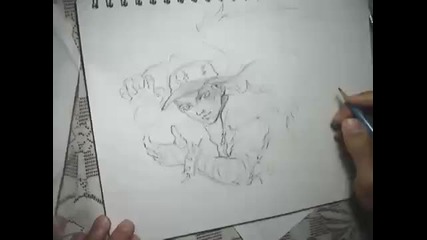 Speed drawing of angel 