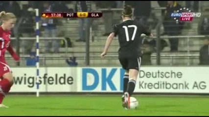 Женски футбол- Потсдам- Глазгоу Сити 10:0