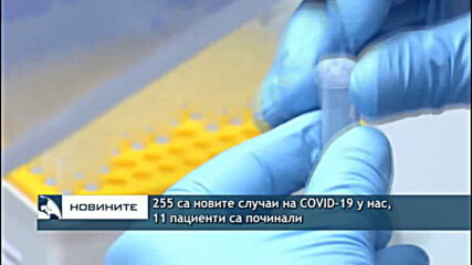 255 са новите случаи на COVID-19 у нас, 11 пациенти са починали
