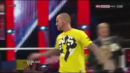 Cm Punk slaps Vince Mcmahon Raw 10 08 2012