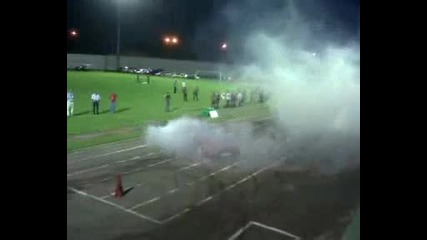 ferrari burnout big crazy guy 