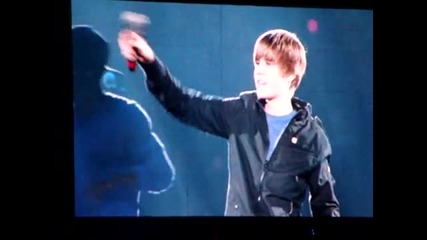 Justin Bieber singing Chris Browns With You @ Houston Rodeo 