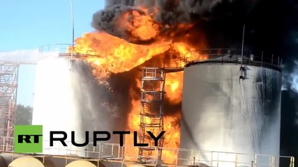 Ukraine: Several firefighters killed after huge explosions at oil depot near Kiev