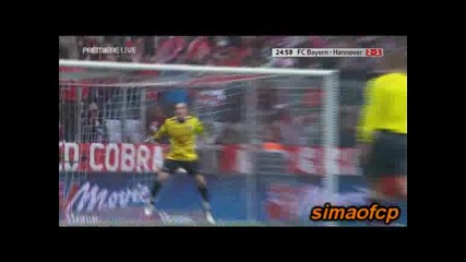 Bayern Munich Vs. Hannover 2 - 1 Klose Goal 07.03.2009 