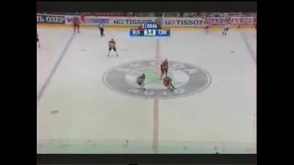 5 : 2 - шайби - Россия - Канада Хокей на лед - 2010 