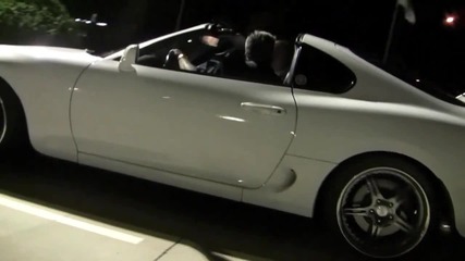 750 Hp Twin Turbo Toyota Supra Start Up, Loud Revs and Acceleration