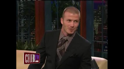 David Beckham On Leno---is Naked