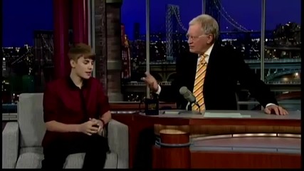 Justin Bieber On Late Show With David Letterman - 23-11-2011