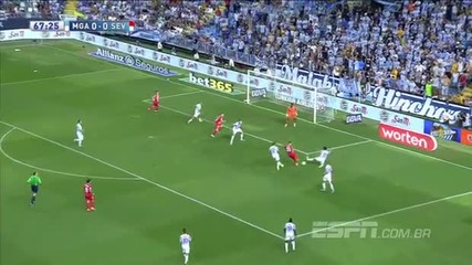 Малага 0:0 Севиля - Интересни моменти от срещата 21.08.2015