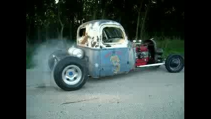 Rat rod burnout