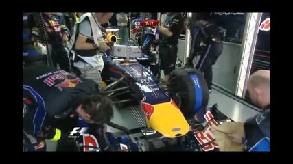 Спирането на квалификацията за Формула 1 Гп Малайзия 2010 - Част 2 