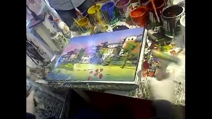 Интересна техника на рисуване демонстрирана от Francesco Mancini, Cagliari 2012