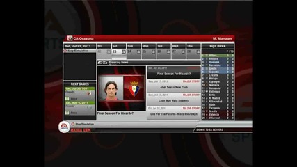 Fifa 12 Osasuna Manager Mode - #1