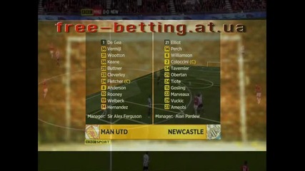 Manchester United - Newcastle 2-1 / Capital One Cup - 3rd round