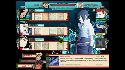 Naruto Arena - Testing Sasuke S and Suigetsu