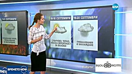 Прогноза за времето (30.08.2017 - централна емисия)