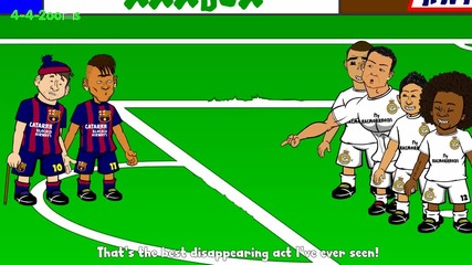 Пародия на El Classico. Къде е Меси? * Смях *
