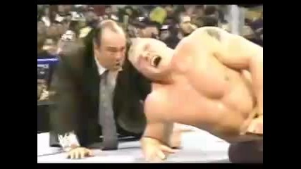 Bill Goldberg прeбива Brock Lesnar