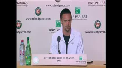 Roland Garros 2009 : Интервю със Сьодерлинг след полуфинала