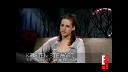 Kristen Stewart Double Dudes talks Rob & Taylor - E!online 