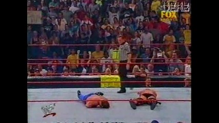 Chris Benoit, Chris Jericho vs Dudley Boyz and Stone Cold Steve Austin