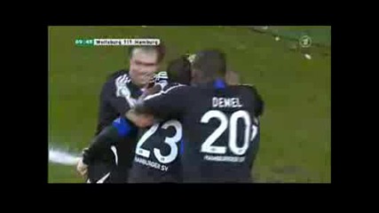 Rafael Van Der Vaart Vs Wolfsburg.