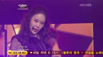 Baek Ji Young - Good Boy @ Music Bank (22.06.2012)