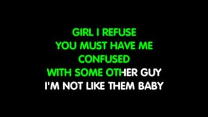 justin timberlake - cry me a river karaoke 