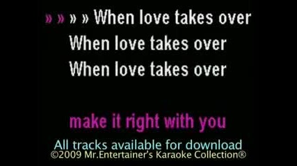 David Guetta ft Kelly Rowland - When Love Takes Over (караоке)