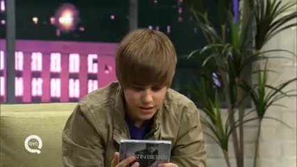 Justin Bieber on Qvc - Seeing album for the first time