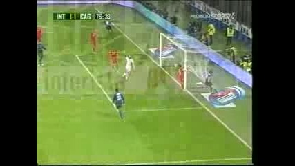 Inter - Cagliari 1 - 1 Goal Ibrahimovic Video Hq Commento Recalcati