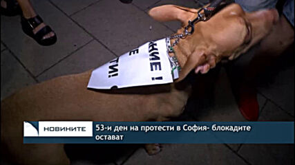 53-и ден на протести в София- блокадите остават