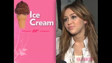 Miley Cyrus Plays Would You Rather with Glamour!