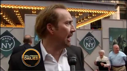 Jay Baruchel and Nicolas Cage at the Sorcerers Apprentice Premiere 
