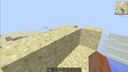 Minecraft-sand in air