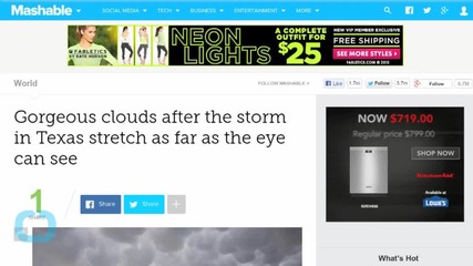 Gorgeous Clouds After the Storm in Texas Stretch as Far as the Eye Can See