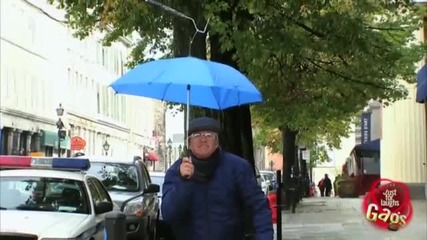 Излитащият чадър - Скрита камера