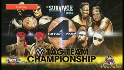 Wwe Survival Series 2014- Official Match Card