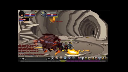 Aqw - Killing The Onyx Lava Dragon