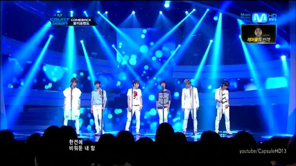 (hd) Boyfriend - One day (comeback stage) ~ M Countdown (14.06.2012)
