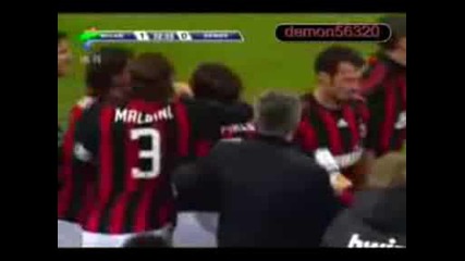 Ac Milan - Genoa 1 - 1 Beckham Супер Гол