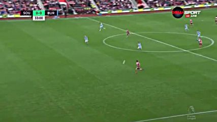 Саутхемптън - Бърнли 0:0 /първо полувреме/