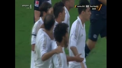 Cristiano Ronaldo Freekick Goal vs Hertha Berlin 27.7.2011 Pre-season 11-12 (hd Best Quality)