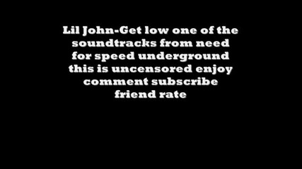 Lil John - Get Low