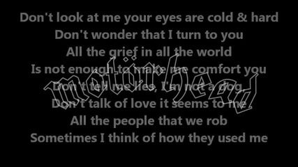 Motorhead - I Dont Believe a Word (video Lyrics)