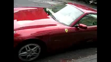 Dark Red Ferrari 612